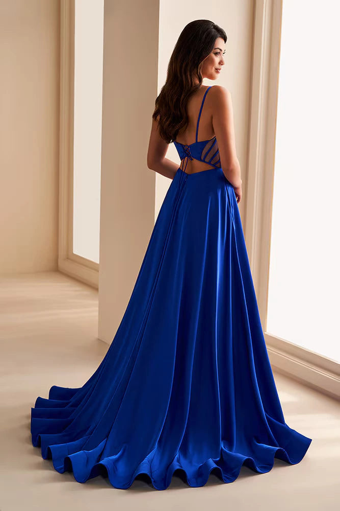 Ellie Wilde - EW36227 - Corset Gown with Lace-Up Back