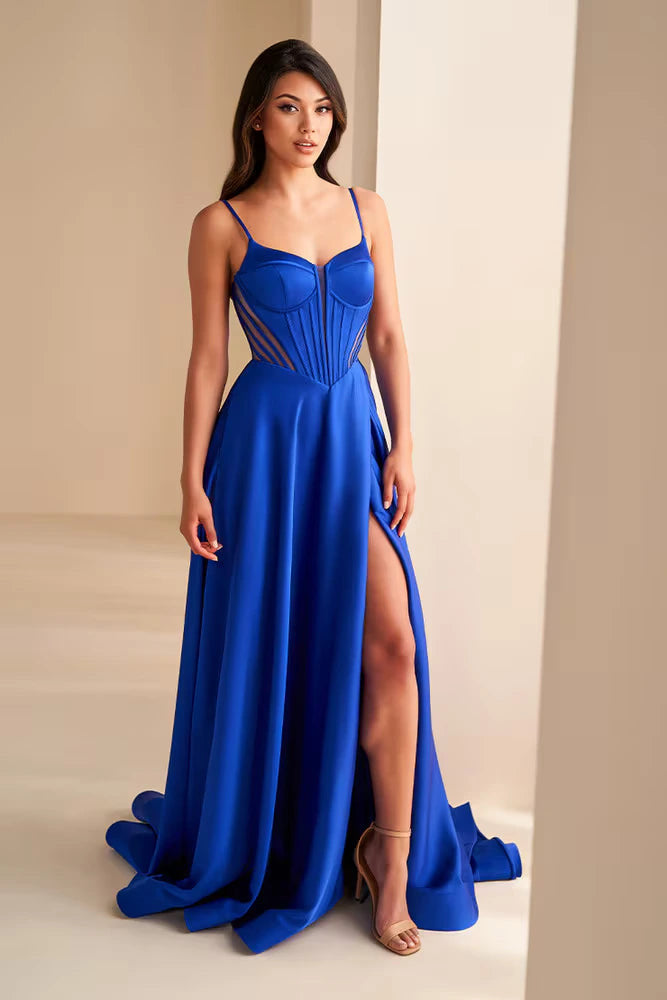 Ellie Wilde - EW36227 - Corset Gown with Lace-Up Back