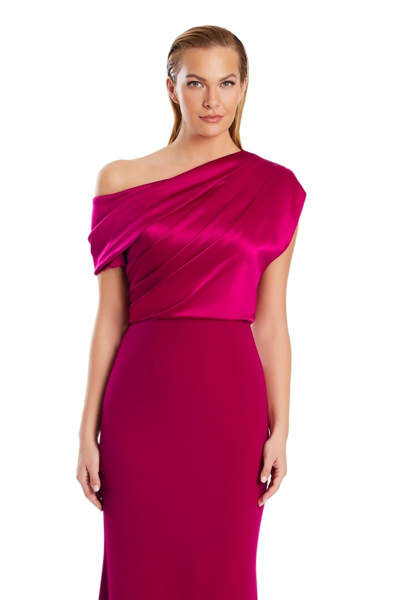 Alexander by Daymor - 3083S25 - One-Shoulder Draped Gown