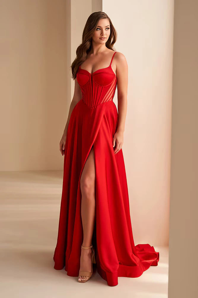Ellie Wilde - EW36227 - Corset Gown with Lace-Up Back