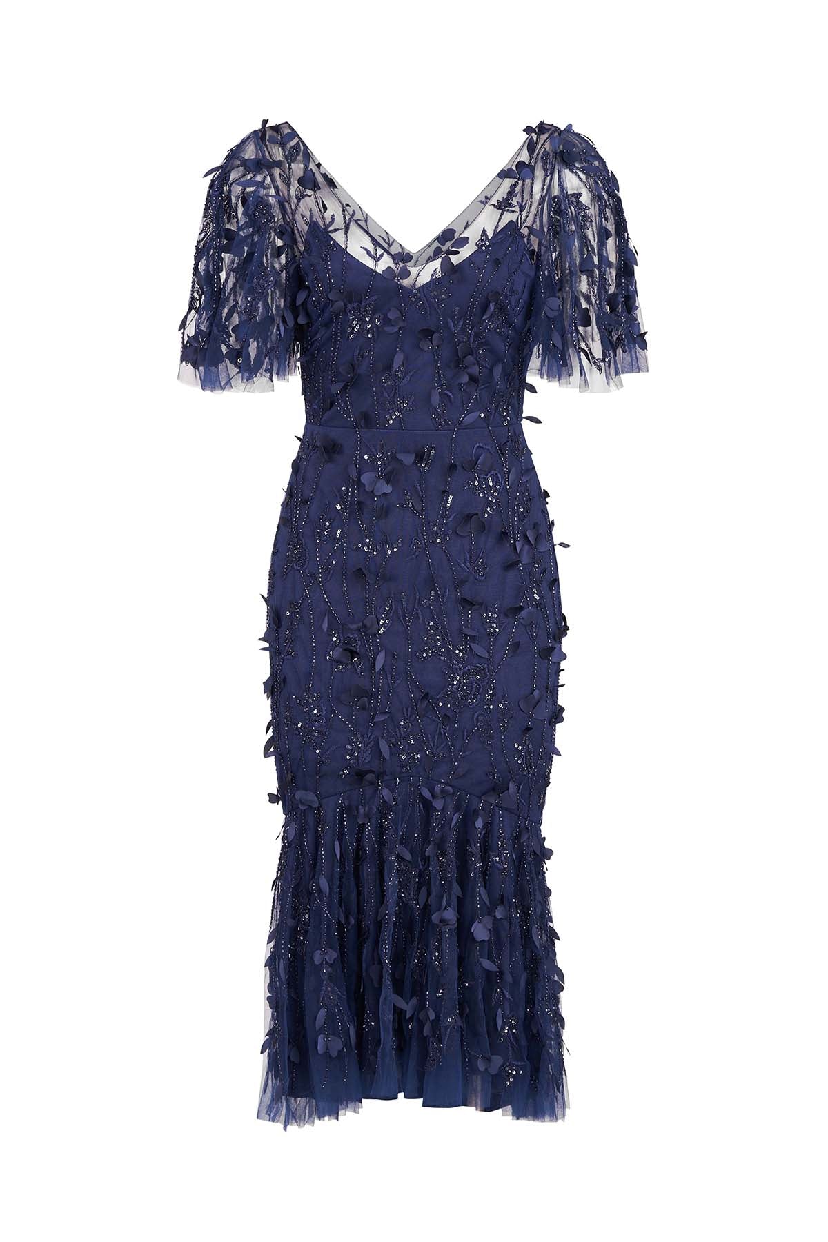 THEIA - 8818857 - GRETCHEN PETAL COCKTAIL DRESS