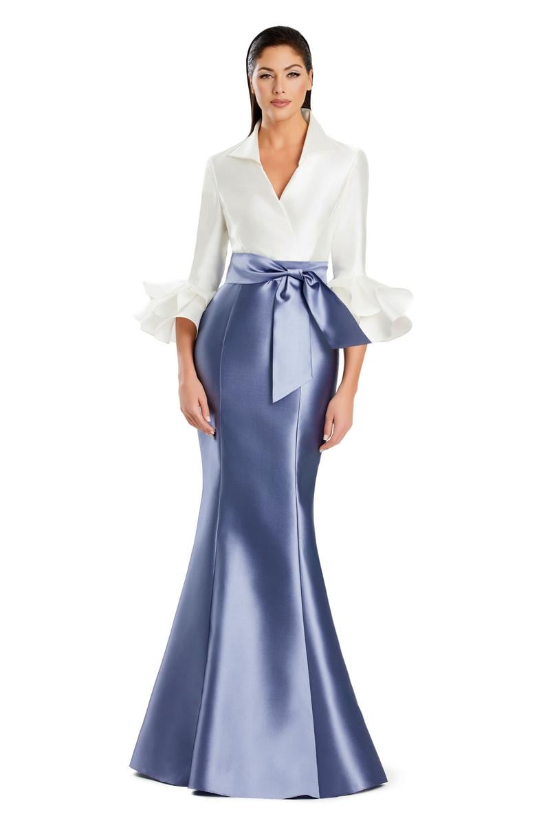 Alexander by Daymor - 3087S25 - Ruffle Sleeve Jacket Gown