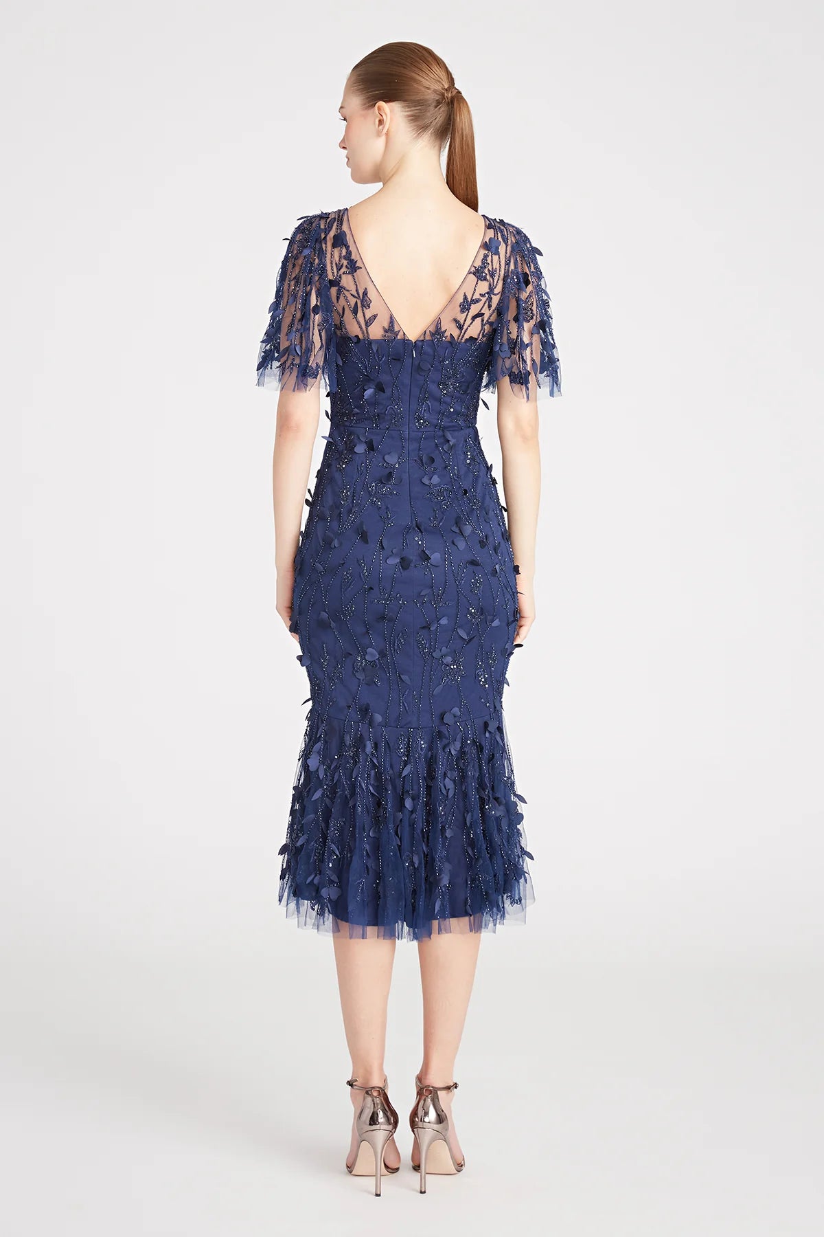 THEIA - 8818857 - GRETCHEN PETAL COCKTAIL DRESS