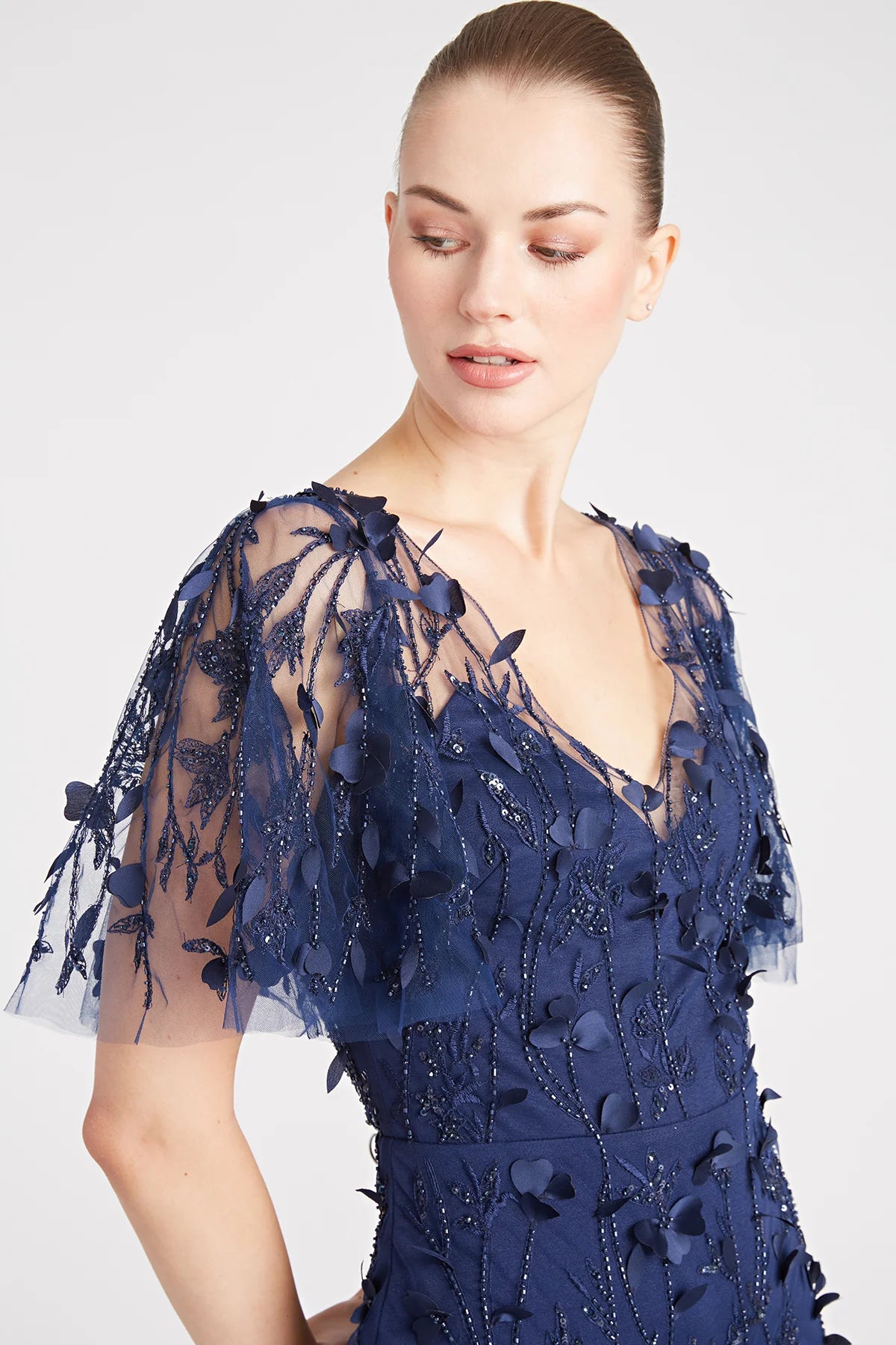 THEIA - 8818857 - GRETCHEN PETAL COCKTAIL DRESS