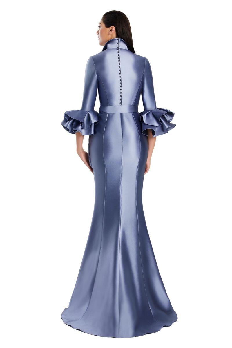 Alexander by Daymor - 3087S25 - Ruffle Sleeve Jacket Gown