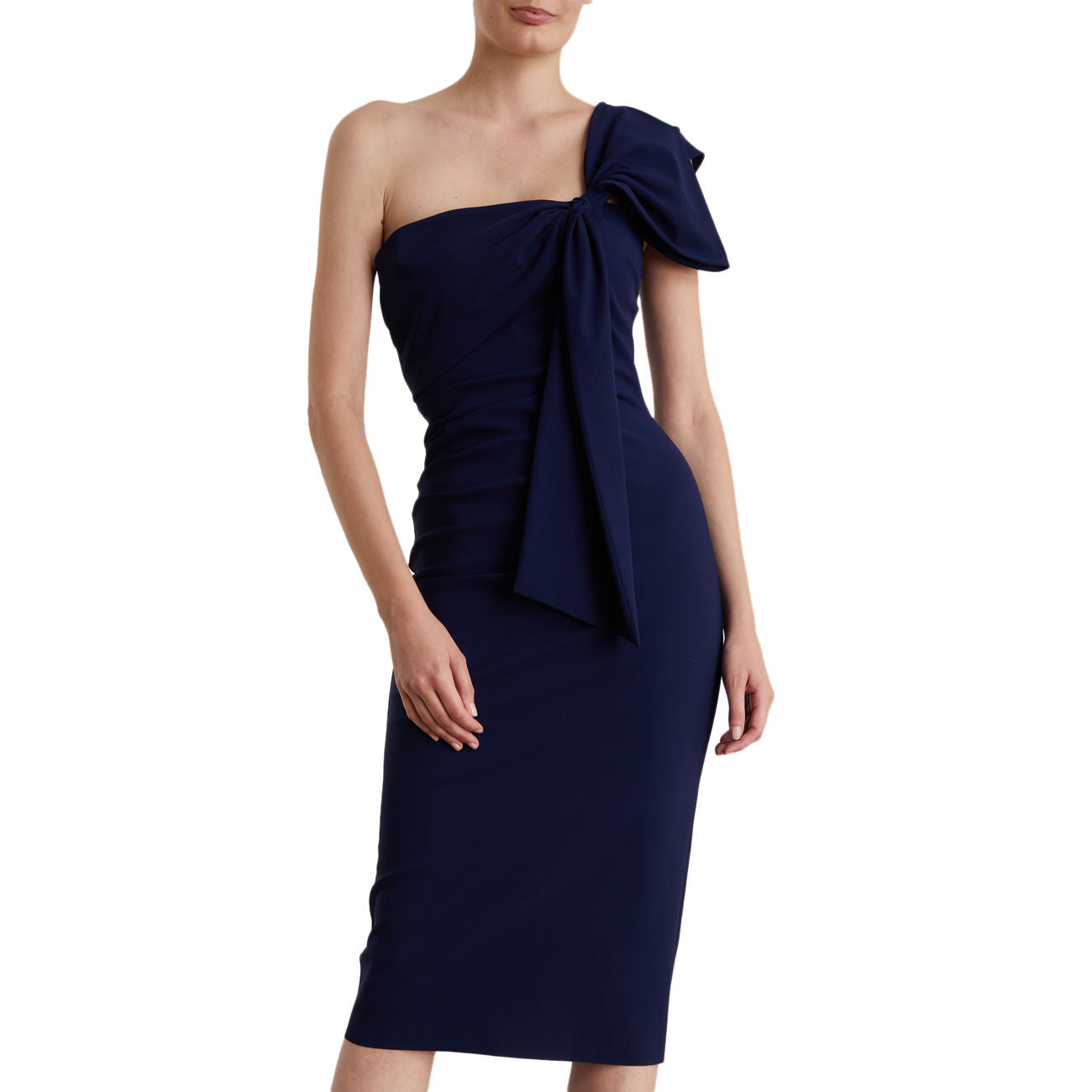 Chiara Boni - Teresa - One-Shoulder Bow Detail Midi Dress