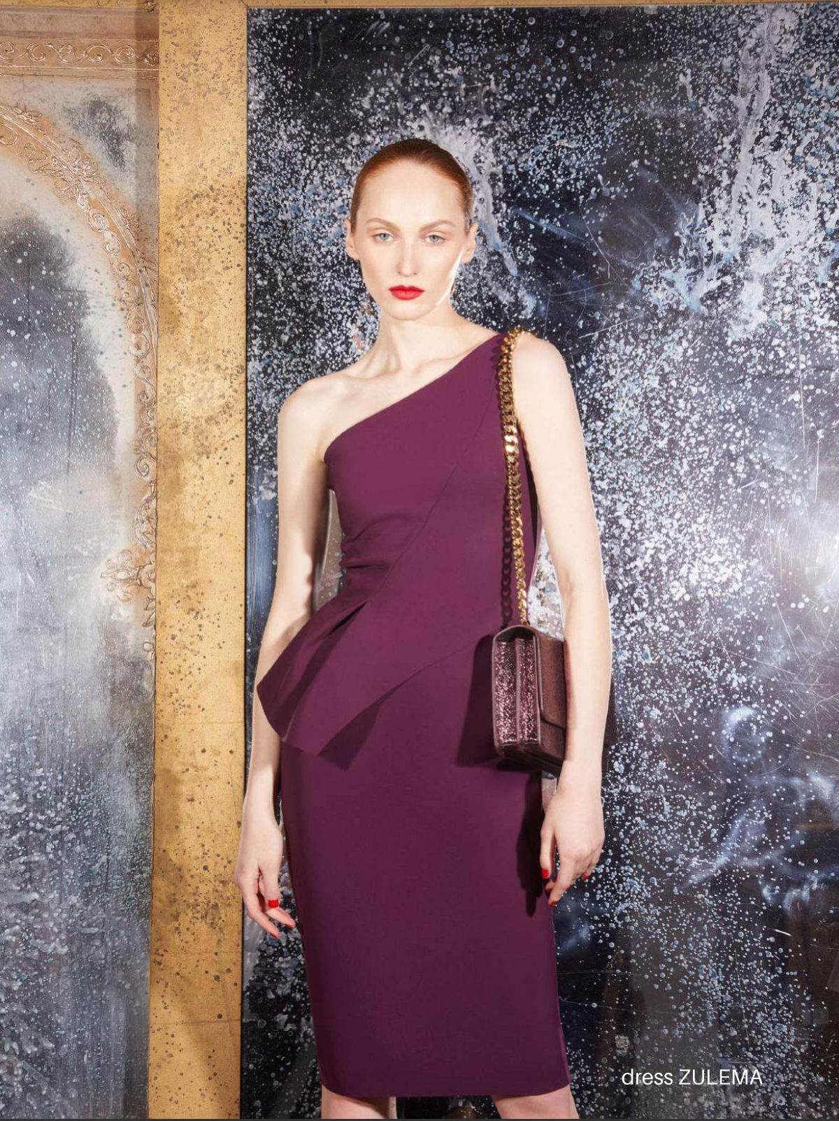 Chiara Boni - Zulema - One-Shoulder Peplum Cocktail Dress