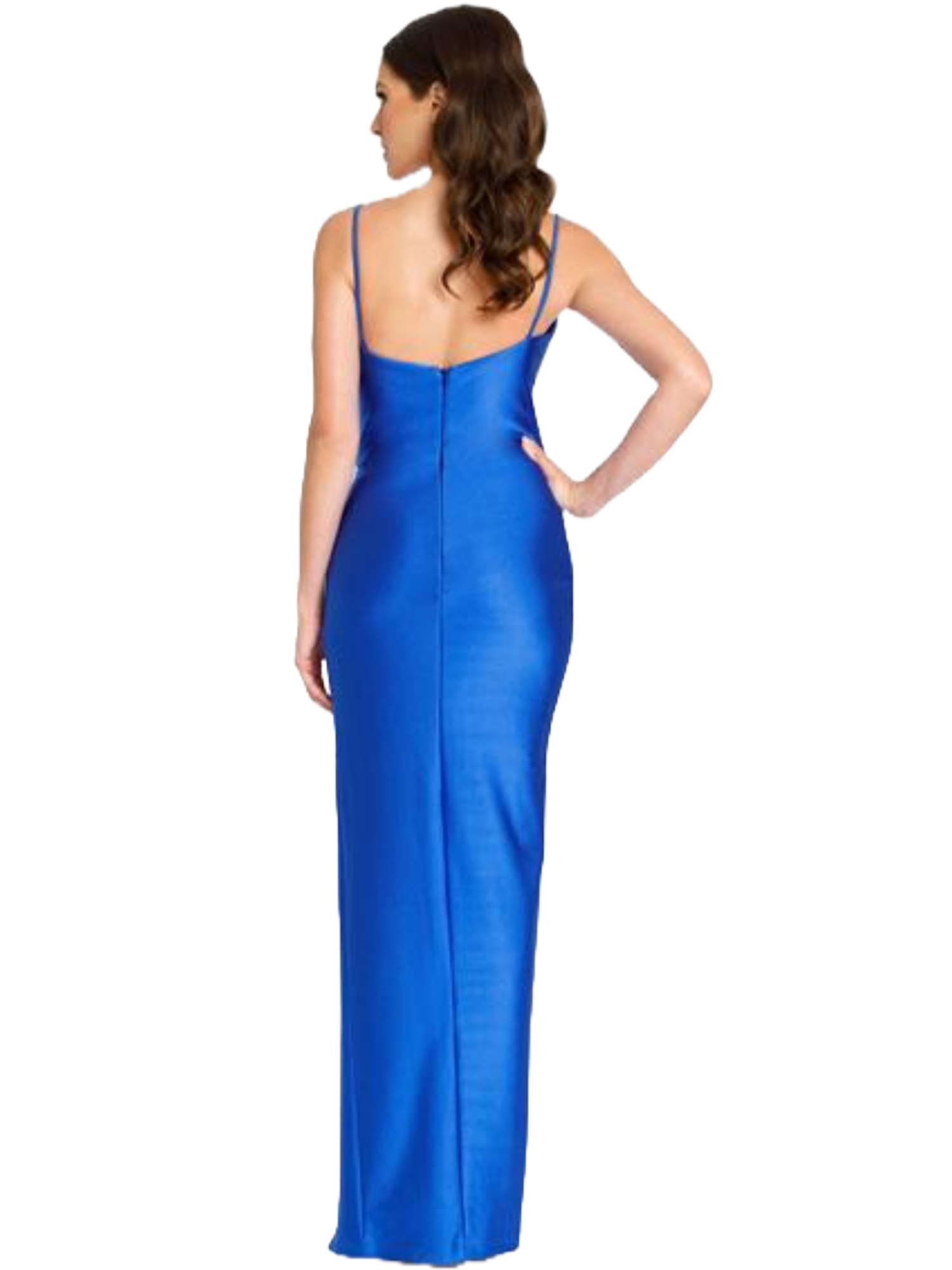 nicole-bakti-7361-draped-satin-gown-high-slit-front