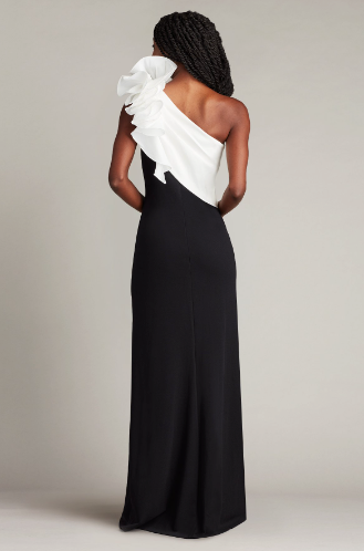 TADASHI SHOJI - BOS23478L - KORRA ONE-SHOULDER CONTRAST GOWN