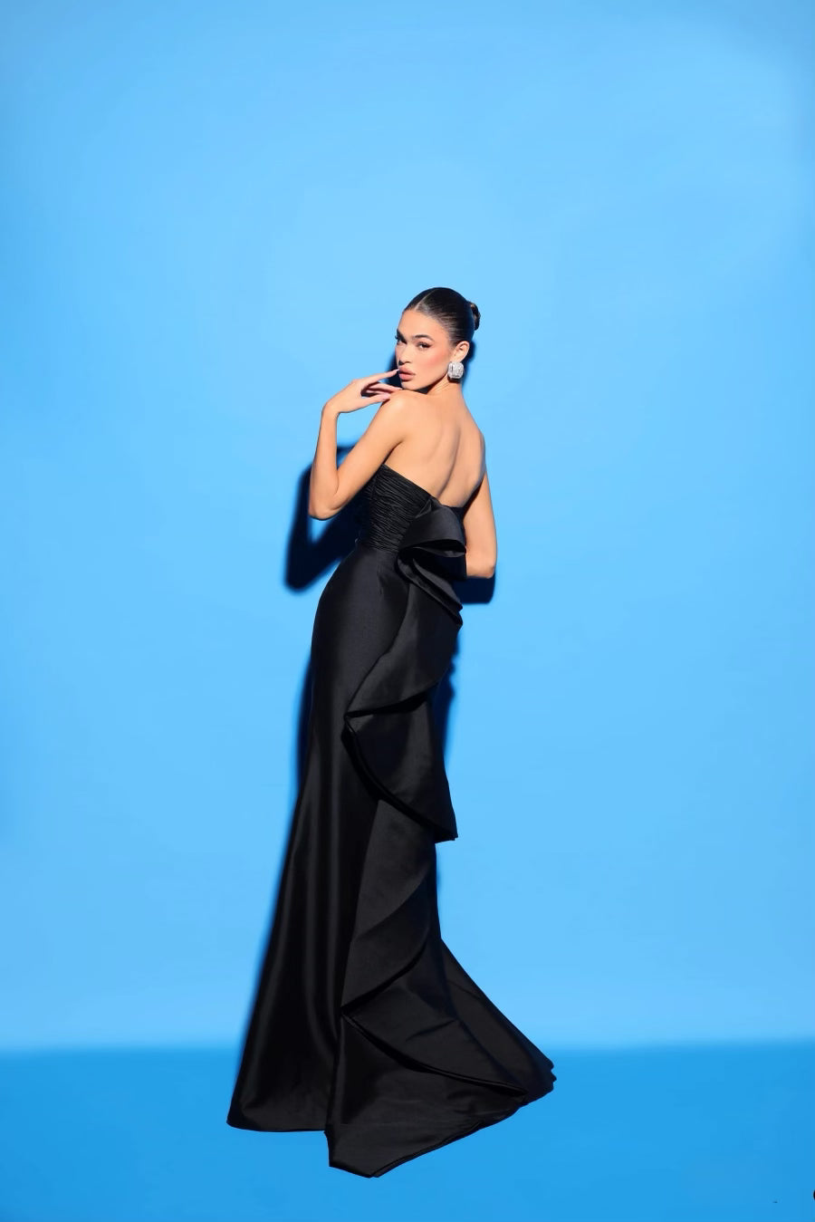TARIK EDIZ - 98441 - Elegant Strapless Sheath Evening Dress