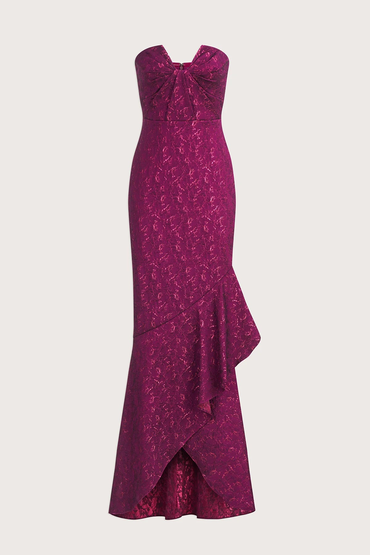 THEIA - 88110276 - AIMEE STRAPLESS JACQUARD GOWN