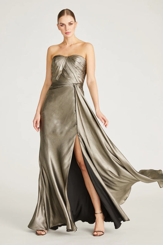 THEIA - 88110306 - FARREN STRAPLESS DRAPED GOWN